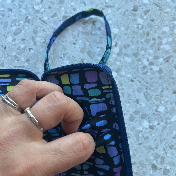 Vera Bradley Quilted Floral Wristlet with Strap - Picture 5 of 10